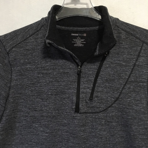 JACKET SWESS TECH MED 38/40 GRAY QUARTER ZIP - Picture 4 of 10
